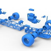 Diecast Front engine AWD dragster Scale 1:25 - Thumbnail 21