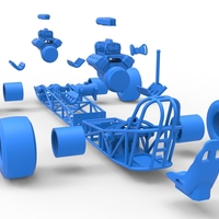 Diecast Front engine AWD dragster Scale 1:25 - Thumbnail 22