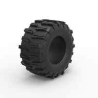 Diecast dirt dragster rear tire 10 Scale 1:25 - Thumbnail 2