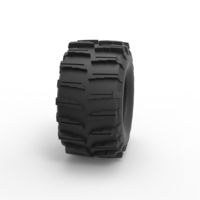 Diecast dirt dragster rear tire 10 Scale 1:25 - Thumbnail 3