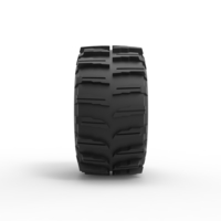 Diecast dirt dragster rear tire 10 Scale 1:25 - Thumbnail 4