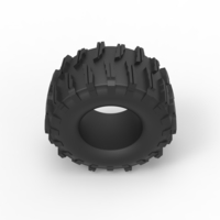 Diecast dirt dragster rear tire 10 Scale 1:25 - Thumbnail 6