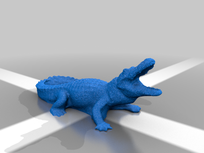 3D Printed Realistic Alligator 3D Model by Layered.Art | Pinshape