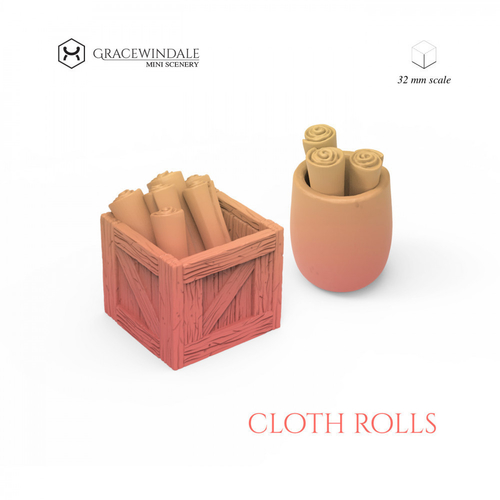 Rolls of Cloth or Maps 3D Print 506186