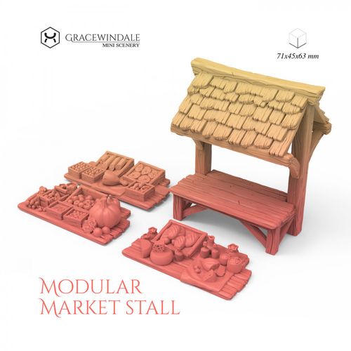 Modular Market Stall 3D Print 506191