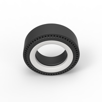 Whitewall rear tire of vintage dragster Version 1 Scale 1:25 - Thumbnail 6