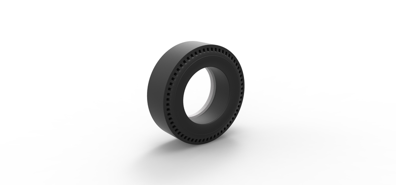 Whitewall rear tire of vintage dragster Version 1 Scale 1:25 - Pinshape