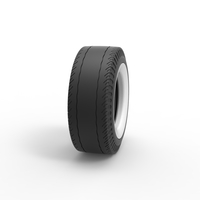 Whitewall rear tire of vintage dragster Version 2 1:25 - Thumbnail 3
