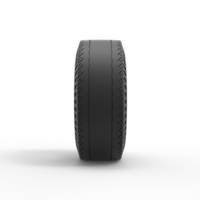 Whitewall rear tire of vintage dragster Version 2 1:25 - Thumbnail 4