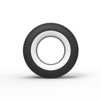 Whitewall rear tire of vintage dragster Version 2 1:25 - Thumbnail 5