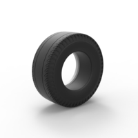 Whitewall rear tire of vintage dragster Version 2 1:25 - Thumbnail 8