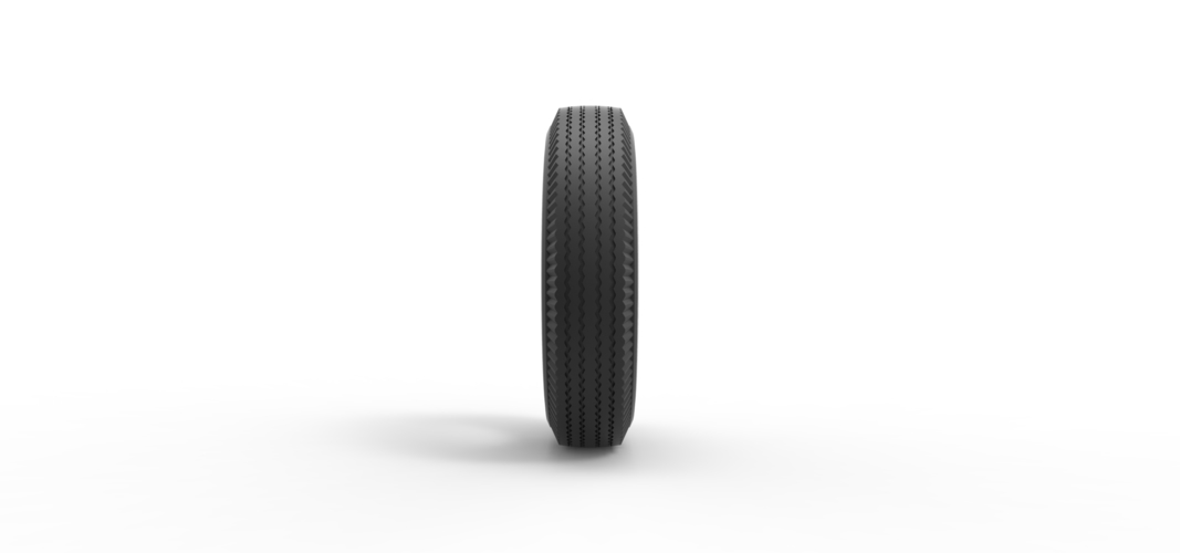 Diecast Whitewall tire Scale 1:25 3D Print 506273