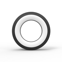 Diecast Whitewall tire Scale 1:25 - Thumbnail 5