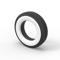 Diecast Whitewall tire Scale 1:25 - Thumbnail 7