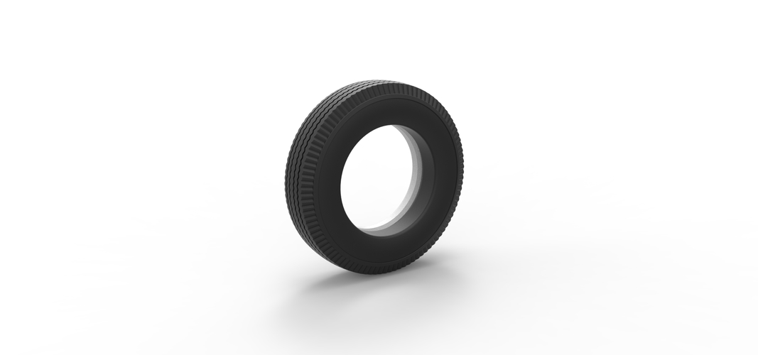 Diecast Whitewall tire Scale 1:25 3D Print 506277