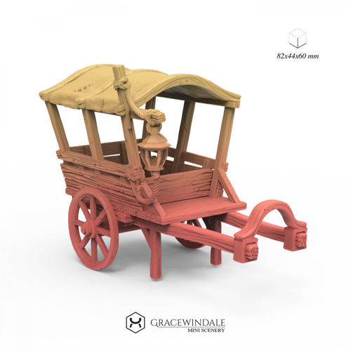 Merchant's Covered Cart 3D Print 506287