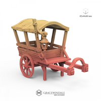 Small Merchant's Covered Cart 3D Printing 506287