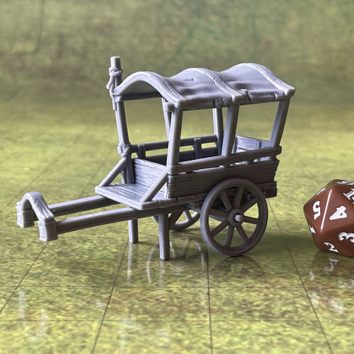 Merchant's Covered Cart 3D Print 506288