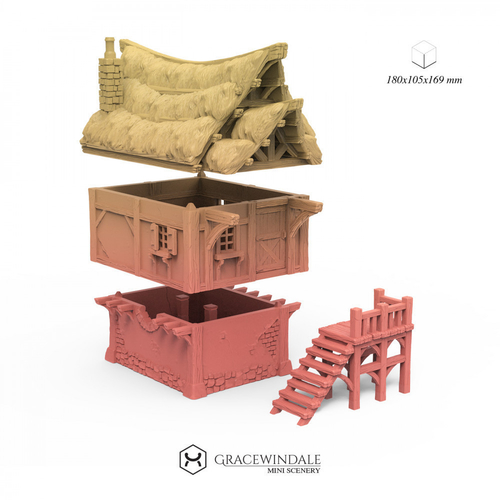 3D Printed Modular Settler's Cottage by Gracewindale | Pinshape