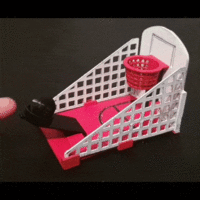 Small Mini basketball shooting game - No stand - Assembles 3D Printing 506320