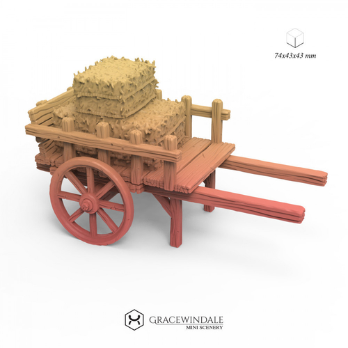 Cart with Hay 3D Print 506353