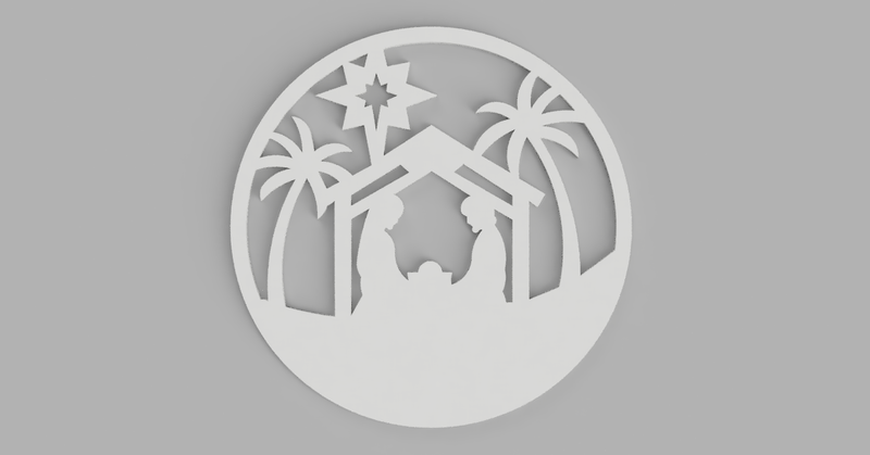 CHRISTMAS SCENE FOR WALL AND TREE