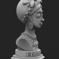 Frida Kahlo bust - Thumbnail 3