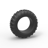 Diecast dune buggy front tire 13 Scale 1:25 - Thumbnail 1