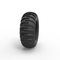 Diecast dune buggy front tire 13 Scale 1:25 - Thumbnail 3