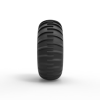 Diecast dune buggy front tire 13 Scale 1:25 - Thumbnail 4