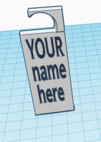 Door sign 3D Print 506461