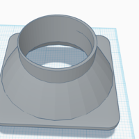 Small Vent adapter 3D Printing 506462