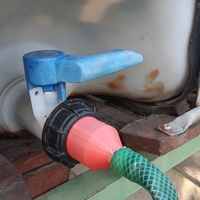 Adapter for garden hose on 1000l IBC tank - Thumbnail 3