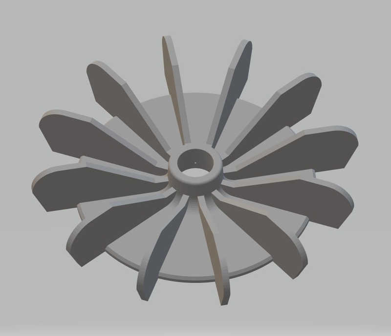 Water pump (hydrophore) motor fan