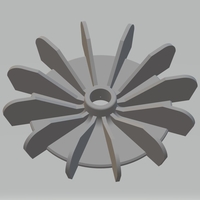 Small Water pump (hydrophore) motor fan 3D Printing 506542