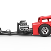 Front engine old school dragster with shell Scale 1:25 - Thumbnail 8