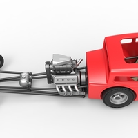 Front engine old school dragster with shell Scale 1:25 - Thumbnail 9