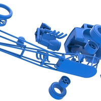 Front engine old school dragster with shell Scale 1:25 - Thumbnail 16