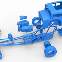 Front engine old school dragster with shell Scale 1:25 - Thumbnail 17