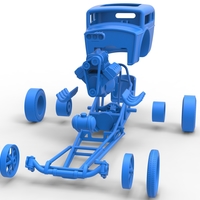 Front engine old school dragster with shell Scale 1:25 - Thumbnail 18