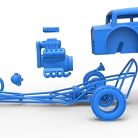 Front engine old school dragster with shell Scale 1:25 - Thumbnail 19