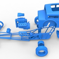 Front engine old school dragster with shell Scale 1:25 - Thumbnail 20