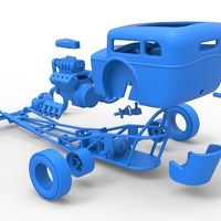 Front engine old school dragster with shell Scale 1:25 - Thumbnail 21