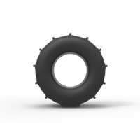 Diecast dirt dragster rear tire 11 Scale 1:25 - Thumbnail 5