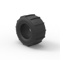 Diecast dirt dragster rear tire 11 Scale 1:25 - Thumbnail 7