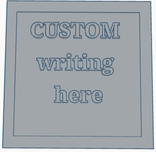 Customization writing plane 3D Print 506621