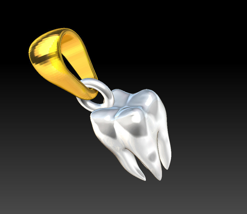  jewelry pendant molar