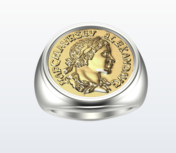 	Ring Alexander money 3D Print 506684