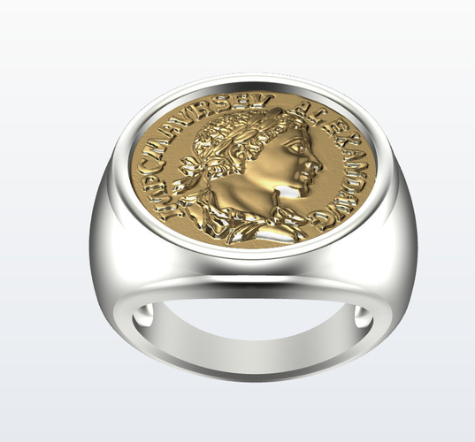 	Ring Alexander money 3D Print 506685