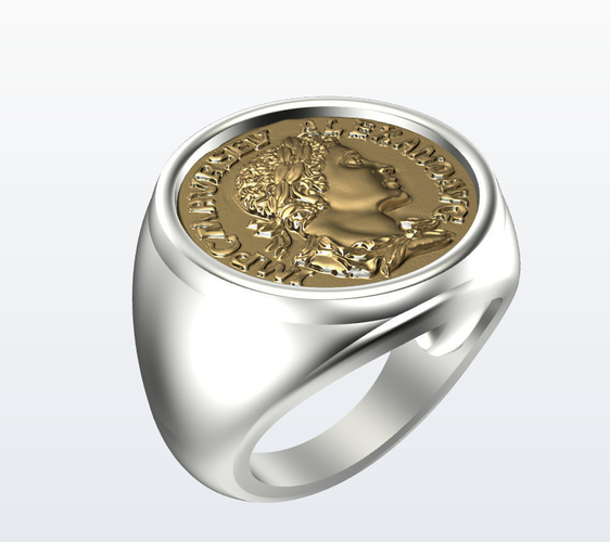 	Ring Alexander money 3D Print 506686